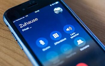 Nahaufnahme eines Smartphone-Displays